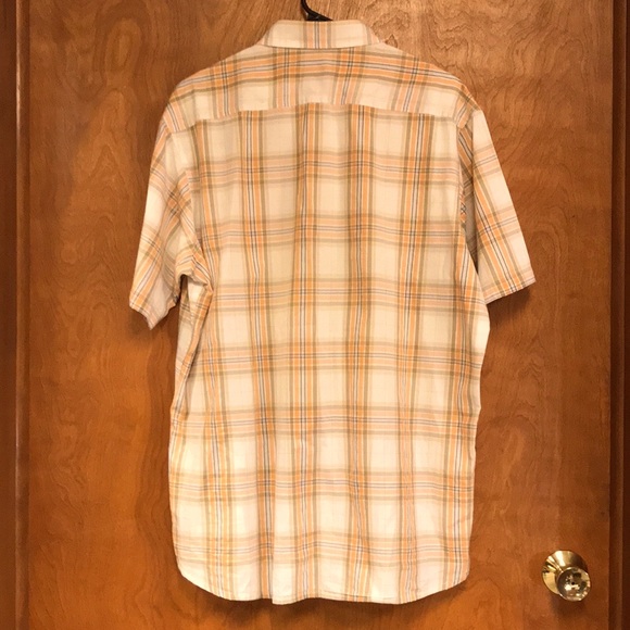 Timberland Men’s Relaxed/ Oversized Peach Plaid Shirt, Size L - Picture 2 of 10